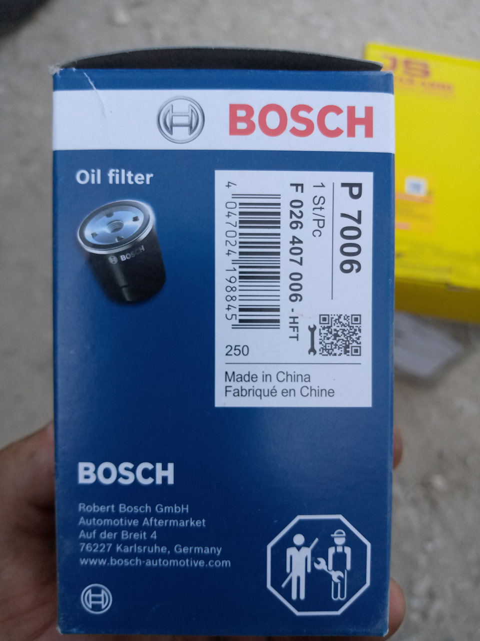 фильтр масла — Chevrolet Aveo Sedan (2G). Запчасти на фото: F026407006, P7006