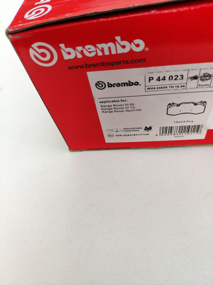 Передние тормозные колодки Range Rover Brembo 6 порней на Land Rover ...