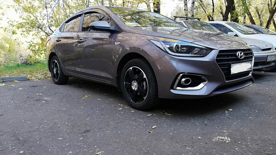 Диски и резина — Hyundai Solaris (2G), 1,6 л, 2018 года | колёсные ...