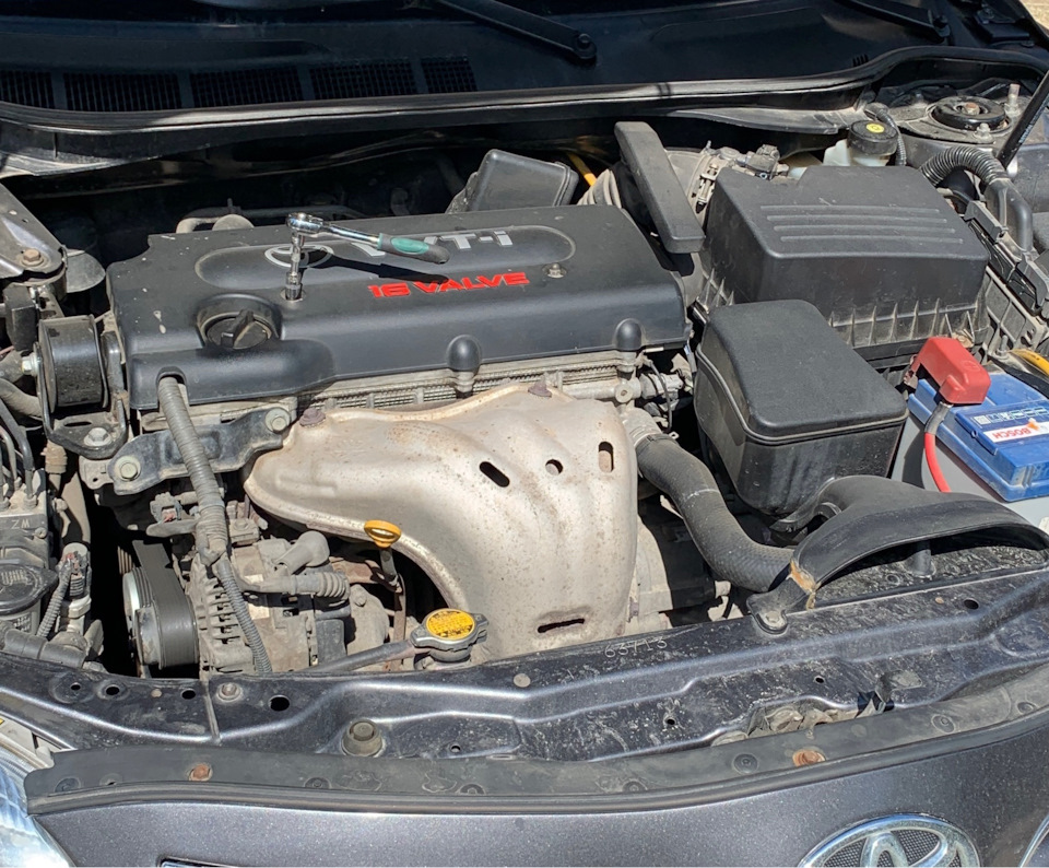 Покраска кожуха коллектора выпускного — Toyota Camry (XV40), 2,4 л ...