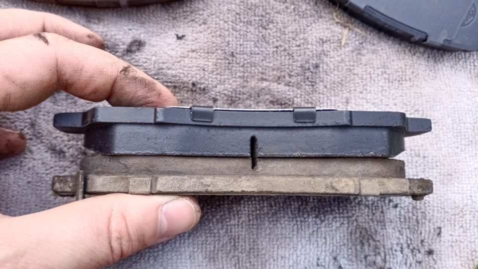 Оригинал и новая колодка — Haval F7 (1G)