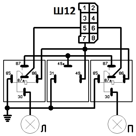 Схема подключения реле 32 3777 схема