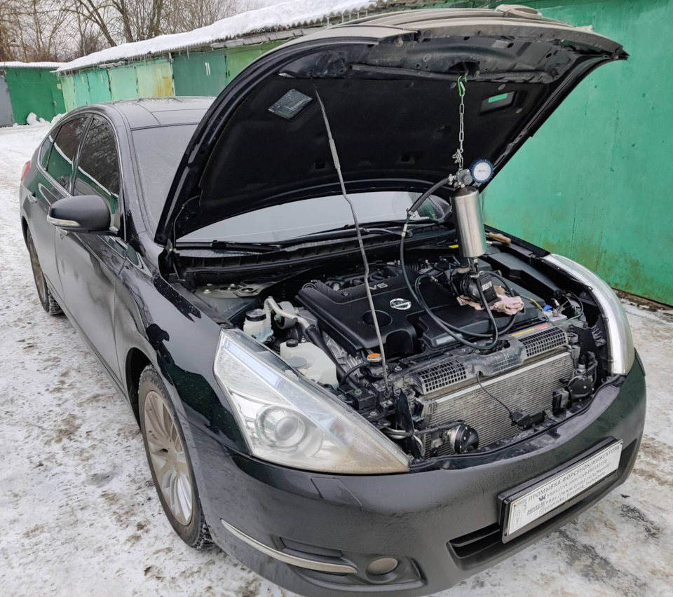 Nissan Teana промывка топливных форсунок без снятия — Промывка форсунок ...