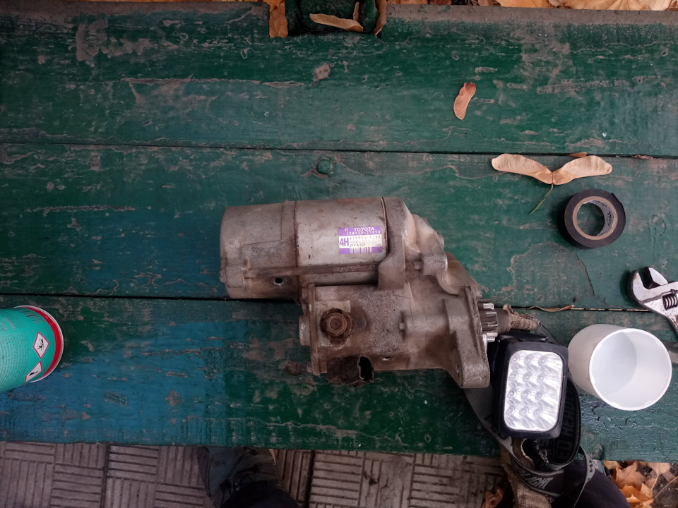 Демонтаж/монтаж стартера. — Toyota Tacoma (2G), 4 л., 2007 года ...