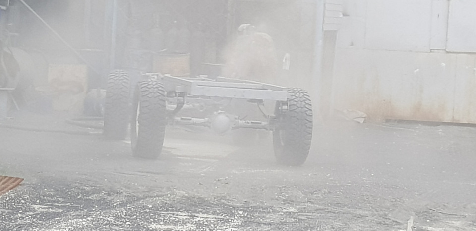 Пескоструим раму — УАЗ 3303, 2,7 л, 1986 года | стайлинг | DRIVE2