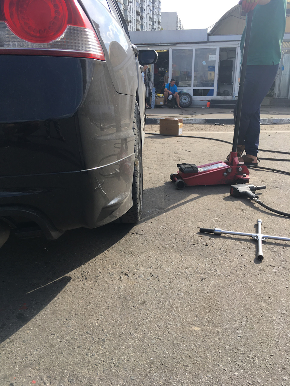 После установки проставок и до установки рычагов — Honda Civic 4D (8G)