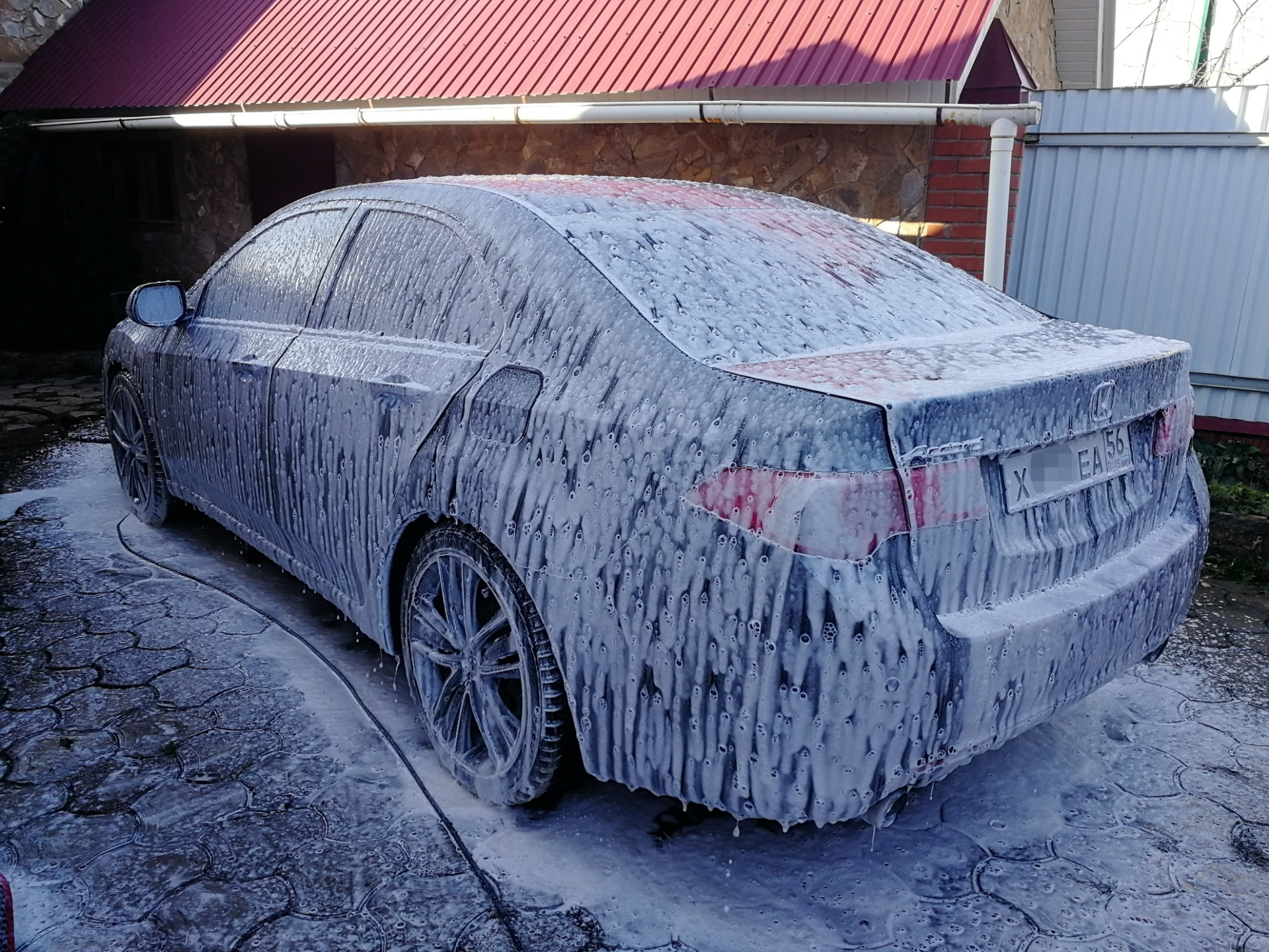 Силиконовые номерные рамки — Honda Accord (8G), 2,4 л, 2008 года ...