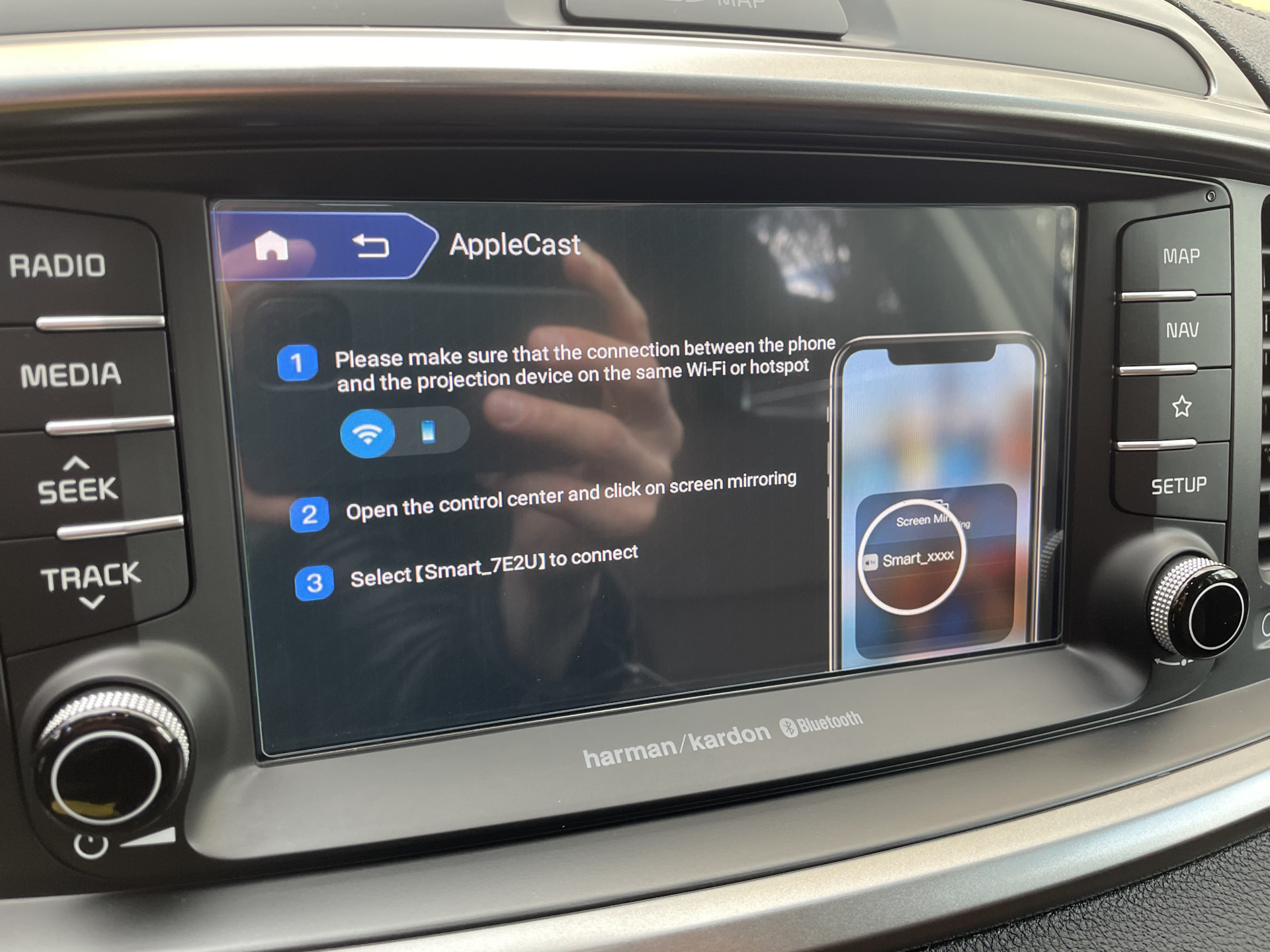 Беспроводной Apple CarPlay — KIA Sorento (3G), 2,2 л, 2018 года