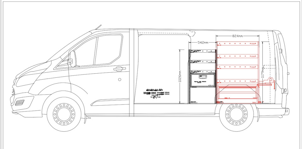 Ford transit чертеж