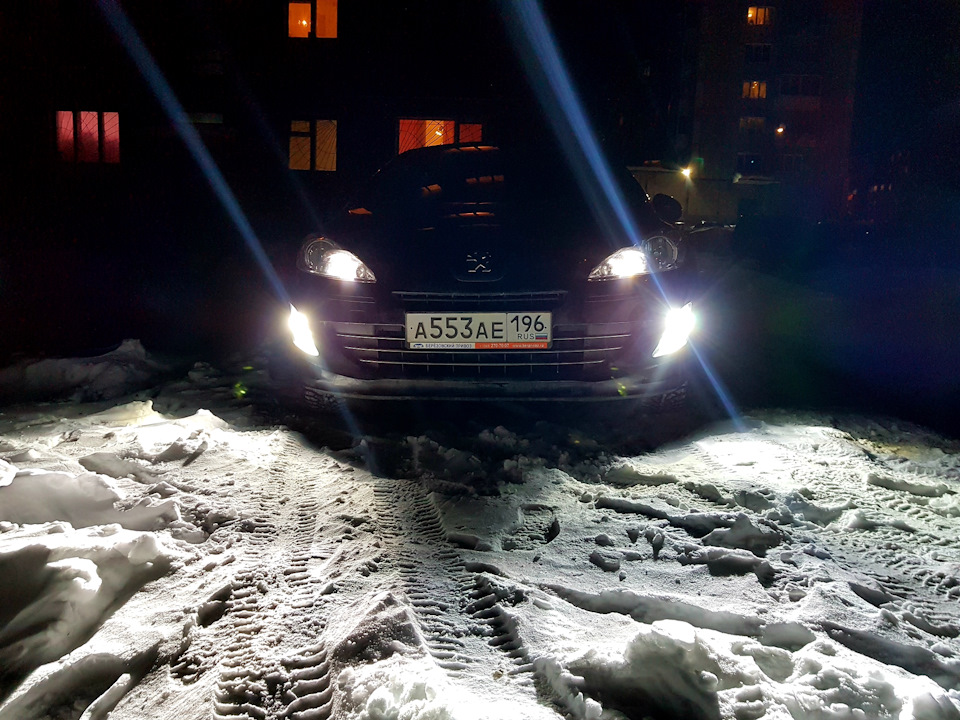 Установка ксенона в противотуманные фары. — Peugeot 408, 1,6 л, 2013 ...