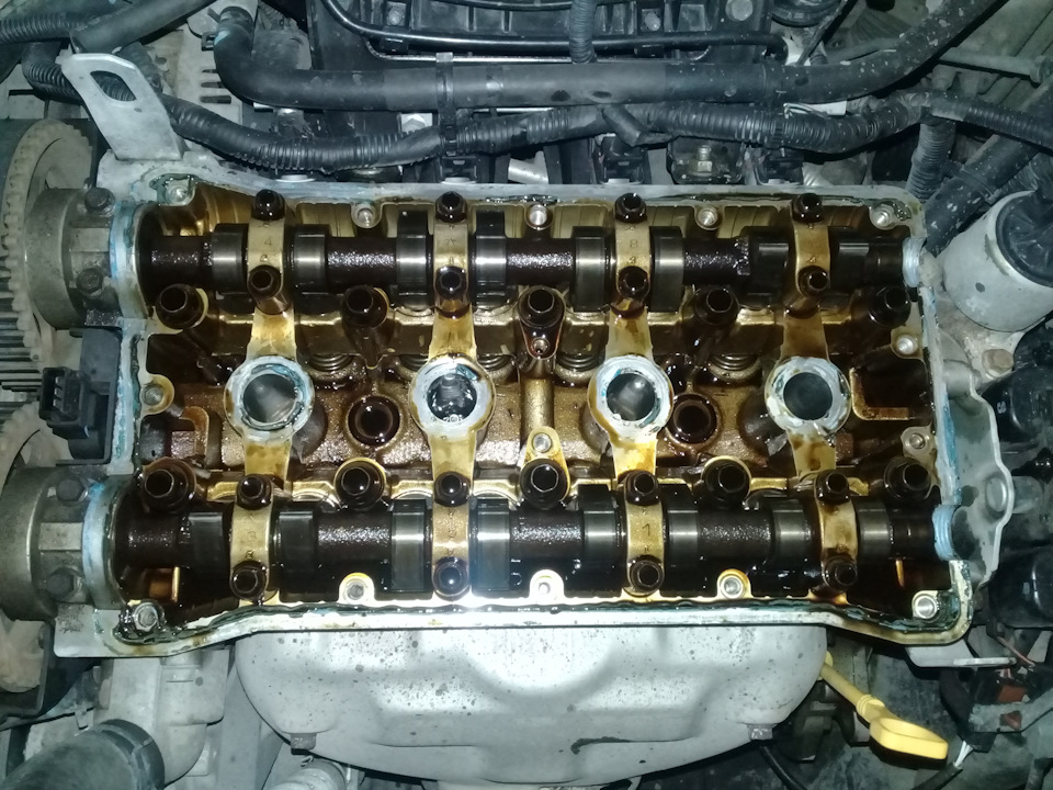 Замена прокладки клапанной крышки — Chevrolet Lacetti SW, 1,6 л, 2008 ...