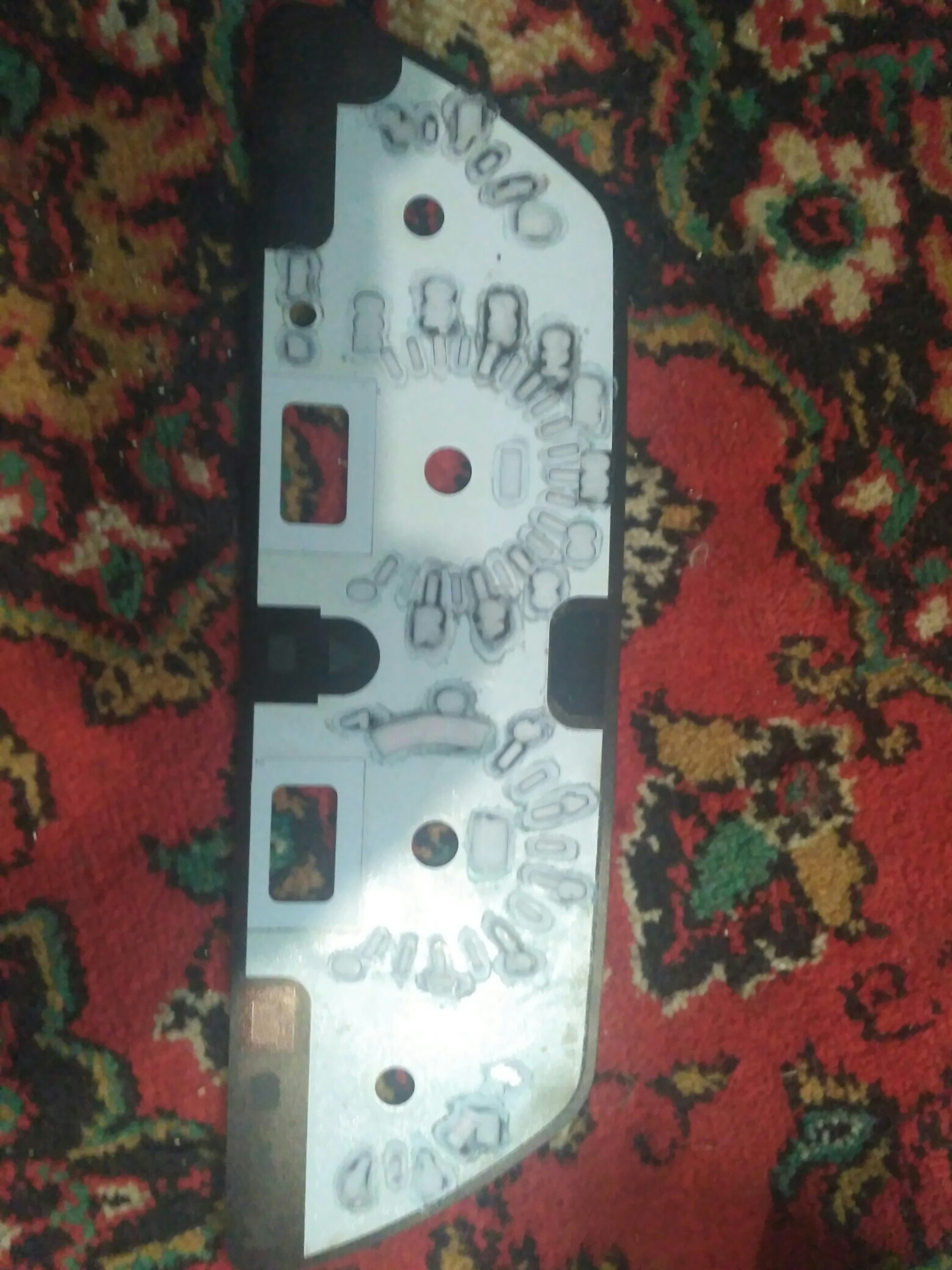 Пересвет приборной панели RGB лентой — Lada 2114, 1,5 л, 2007 года ...