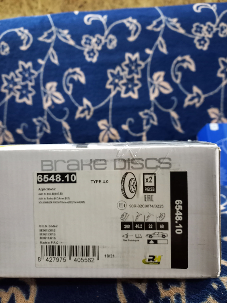 Фото в бортжурнале Volkswagen Passat B5. Запчасти на фото: 90R02C0074, 8E0615301B