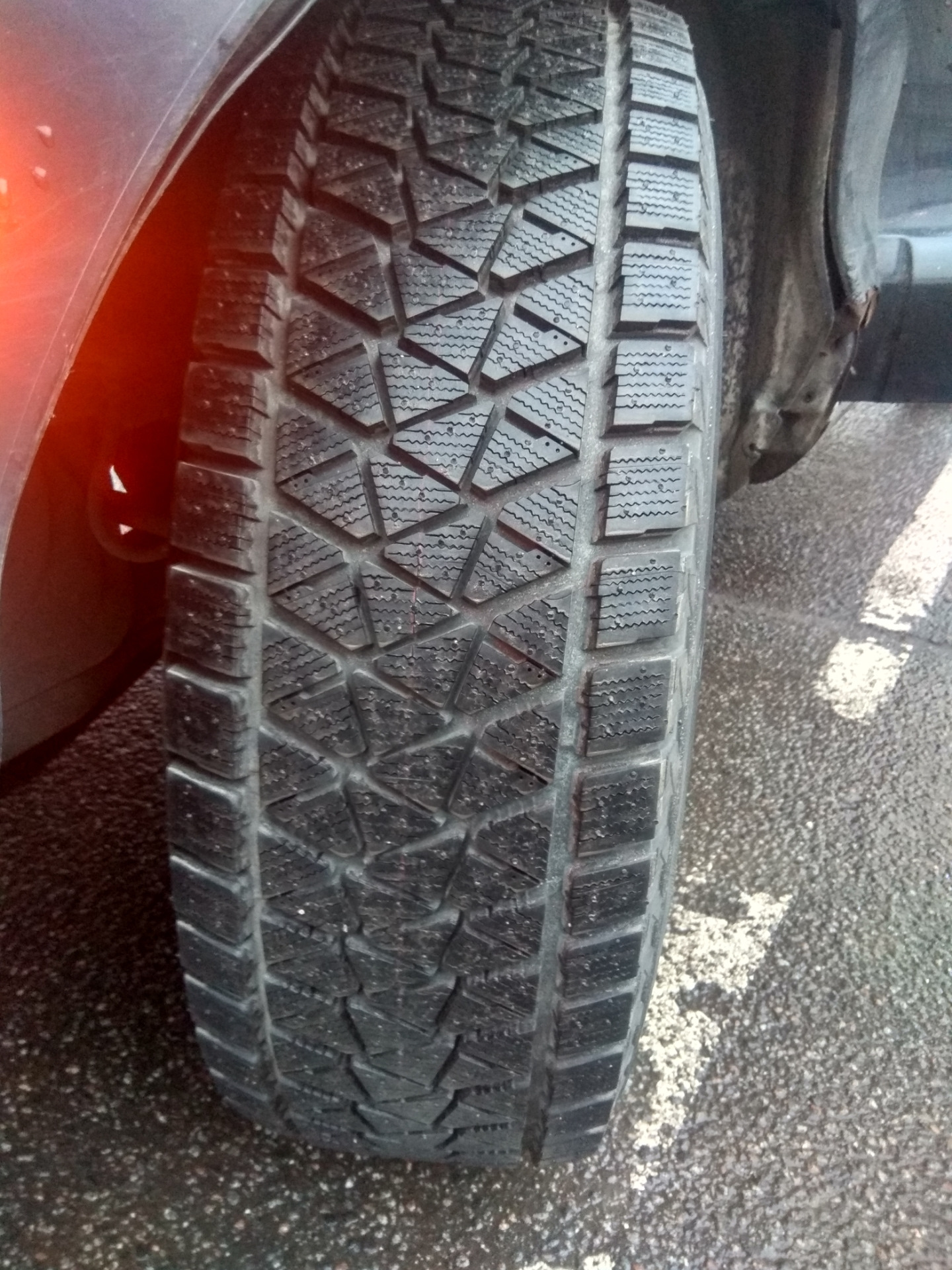 Купил зимние липучки — Hyundai Santa Fe (1G), 2,7 л, 2001 года | шины ...