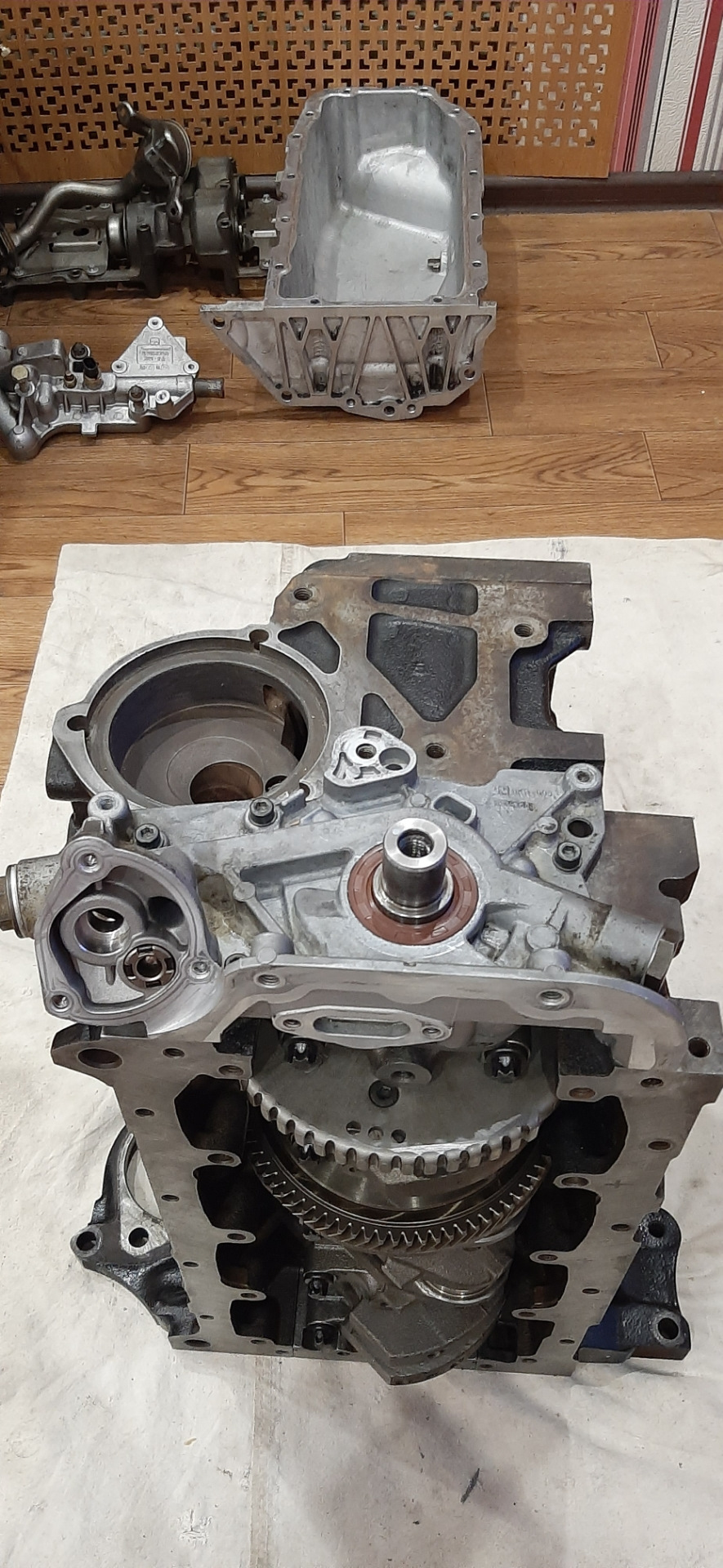 Капремонт двигателя Z24SED, Шевроле Каптива с100.Часть3 Разборка блока ...