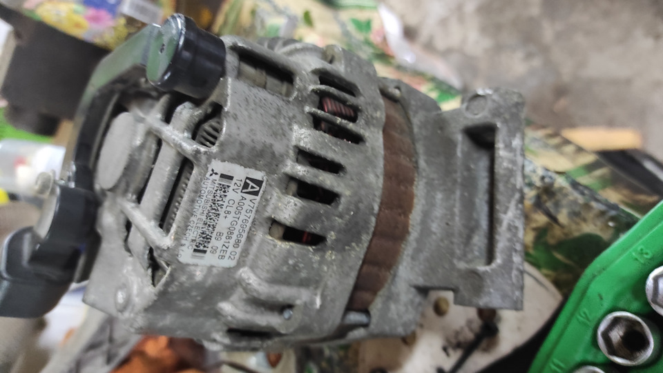 Генератор митсубиши или как меня первый раз в жизни буксировали ...