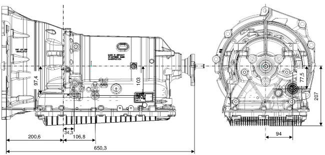 Схема акпп 8hp45