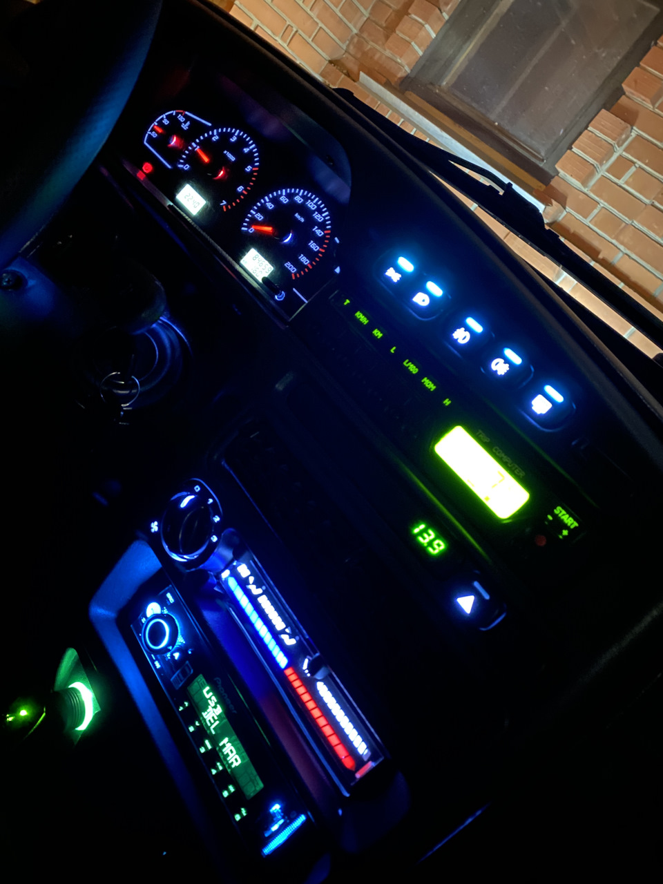 🆕🔥Приборная панель 2114 — пересвет клавиш — Lada 2114, 1,6 л, 2013 года ...