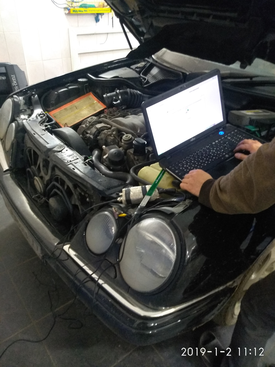 Первая диагностика — Mercedes-Benz E-class (W210), 4,3 л, 1999 года ...