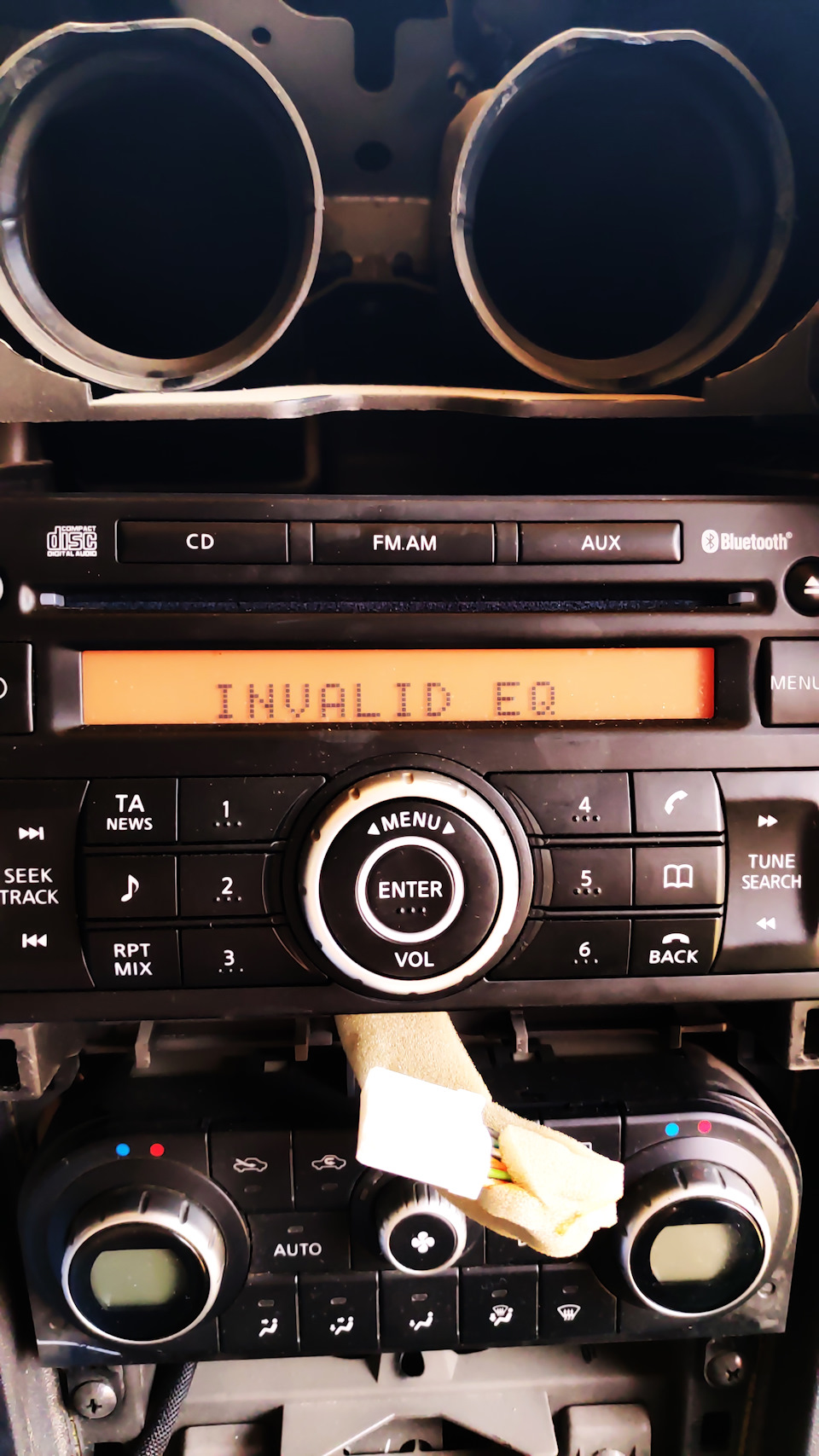 X-Trail, Dualis подключение штатки к телефону по блютузу. Bluetooth. - Nissan X-