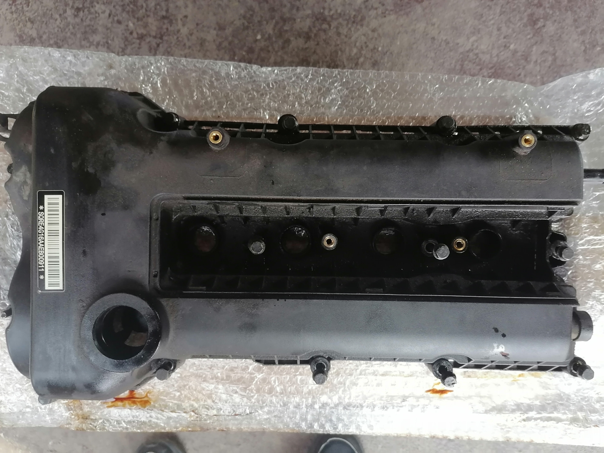 6. двигатель tvd1240 крышка клапанов. E4g161003030. крышка гбц chery tiggo t11. клапанная крышка чери тигго 1.