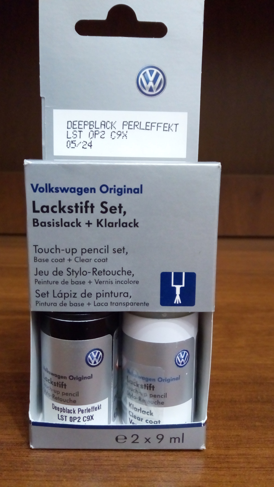 VW Original Lackstift Set Deepblack Perleffekt LST0P2C9X