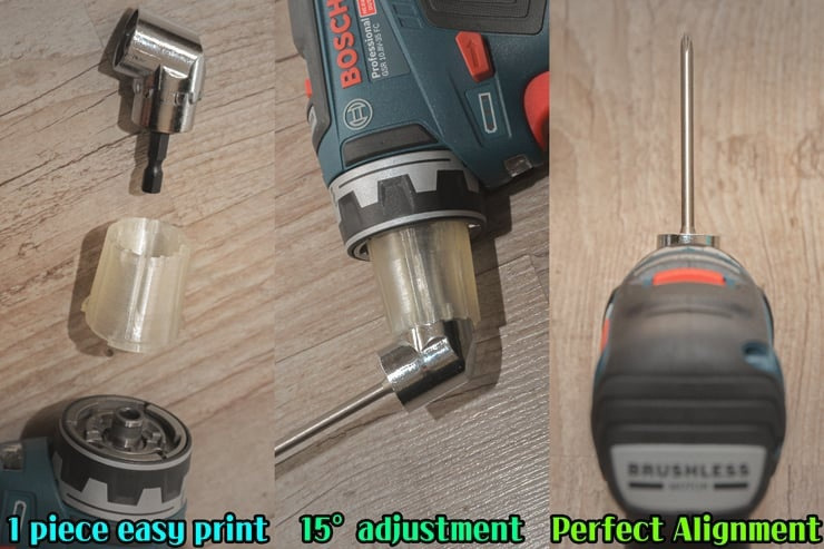 Самодельная угловая насадка на шуруповерт bosch gsr 12v-35 fc ...