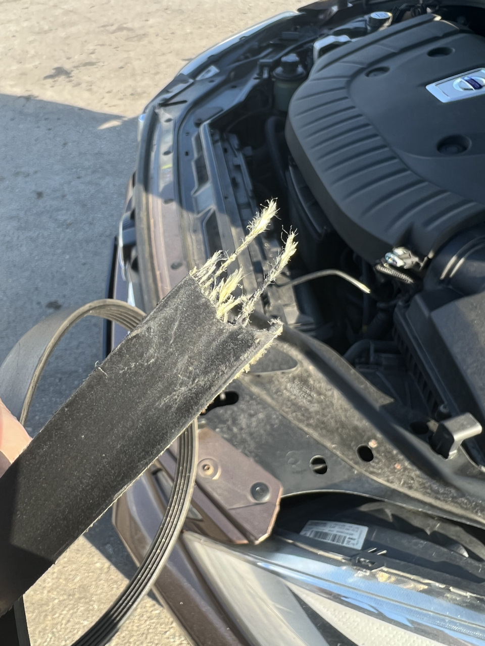 Обрыв ремня генератора! — Volvo XC60 (1G), 2,4 л, 2012 года ...