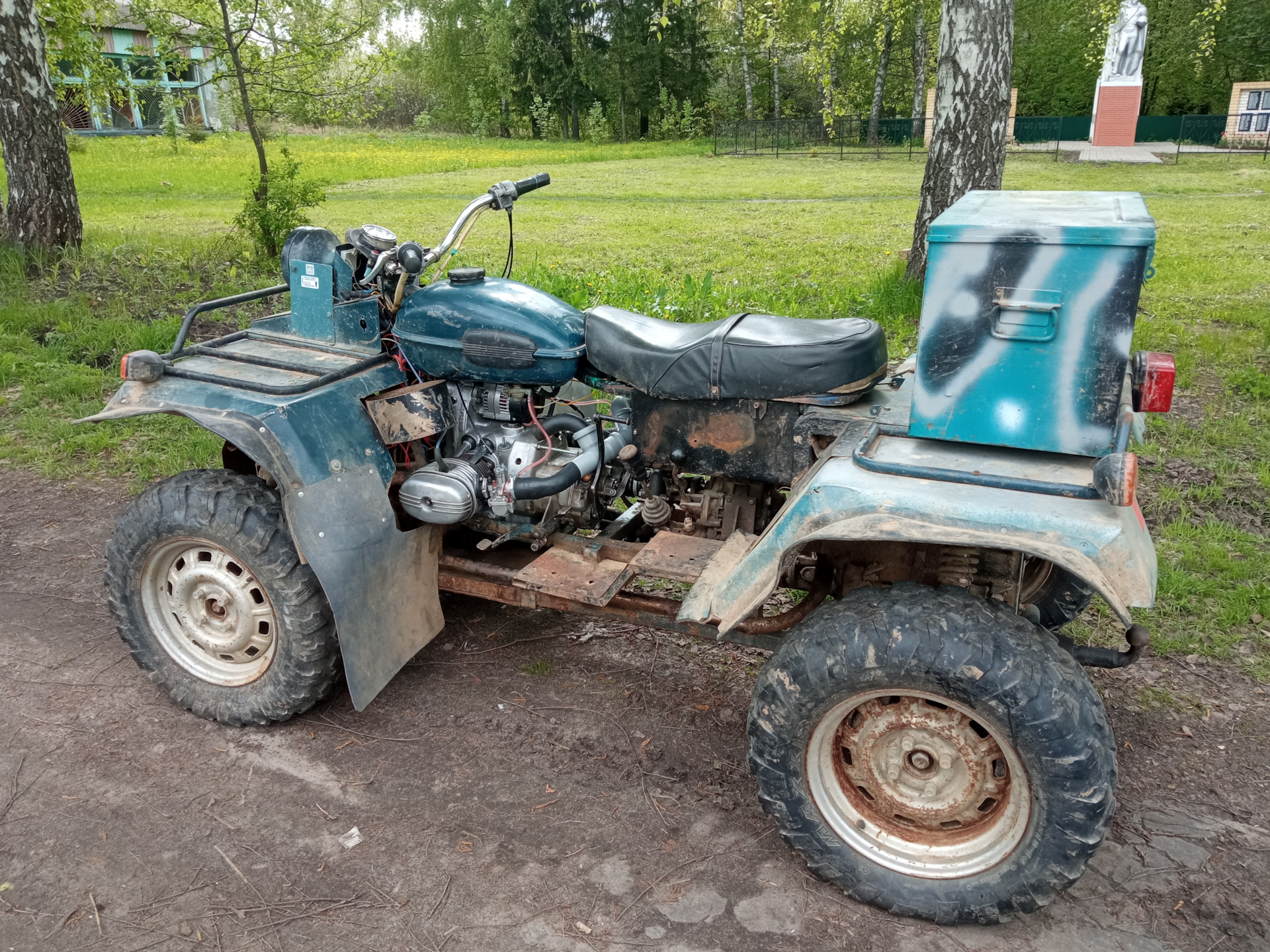 Мотор установлен. Первый запуск. Видео. — Квадрик Discoverer 4x4, 0,7 л ...