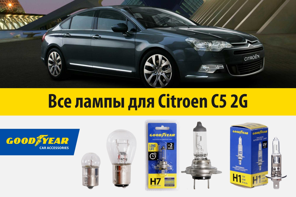 Подбор ламп на ваше авто. Подробная инструкция для Citroen C5 2G ...