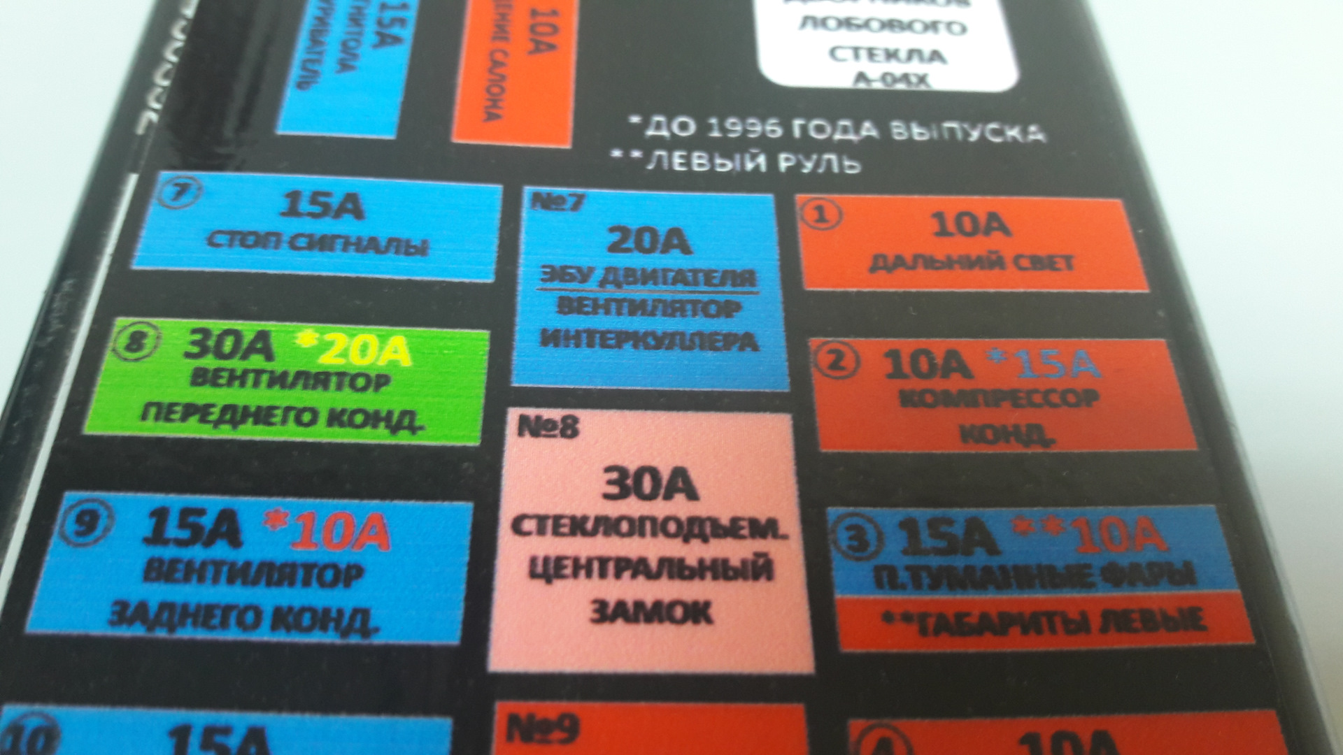 #23 Наклейки блоков предохранителей v.2 BlackEtition — Mitsubishi ...