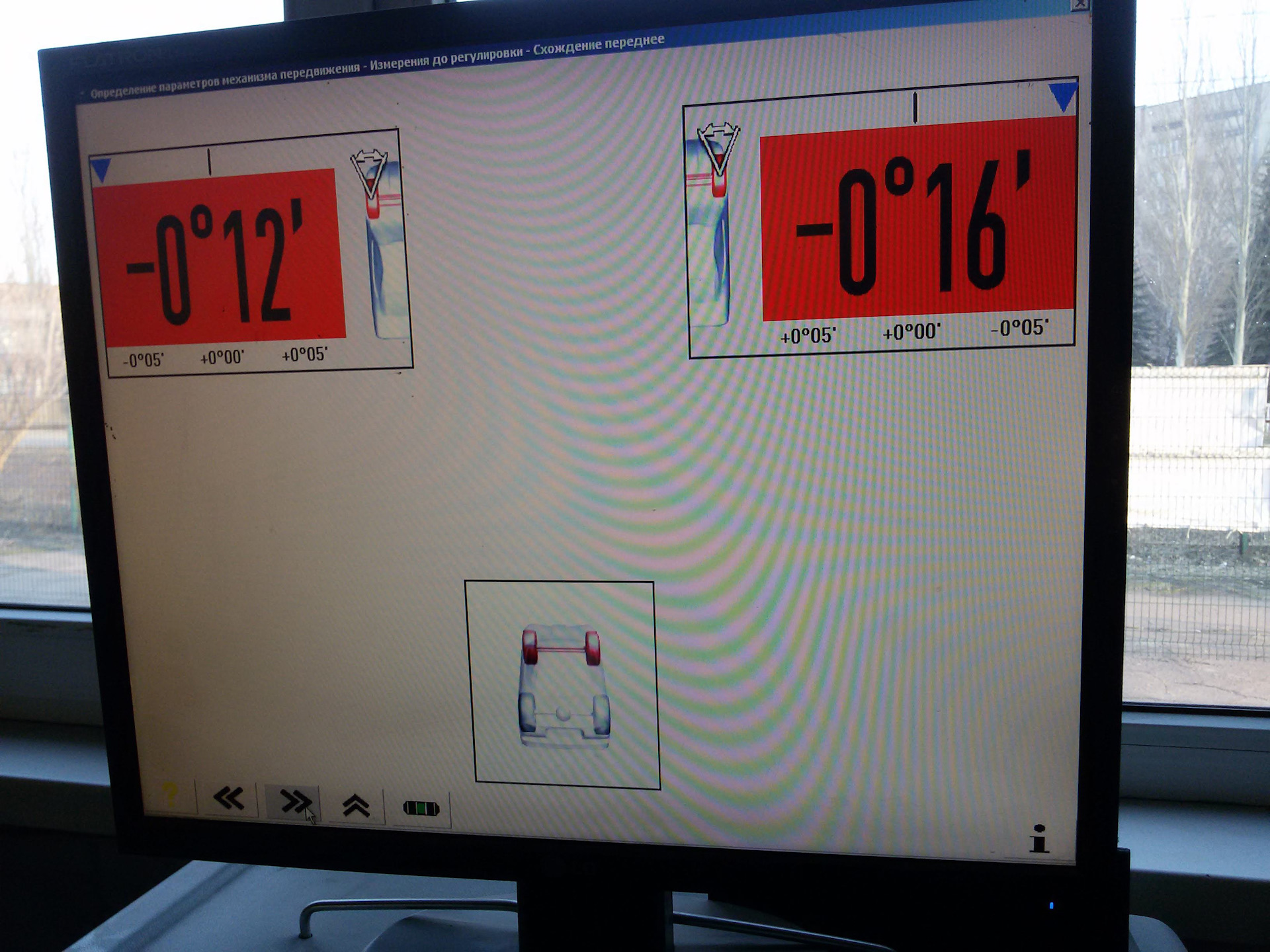 Регулировка углов схождения передних колес после замены амортизаторов ...