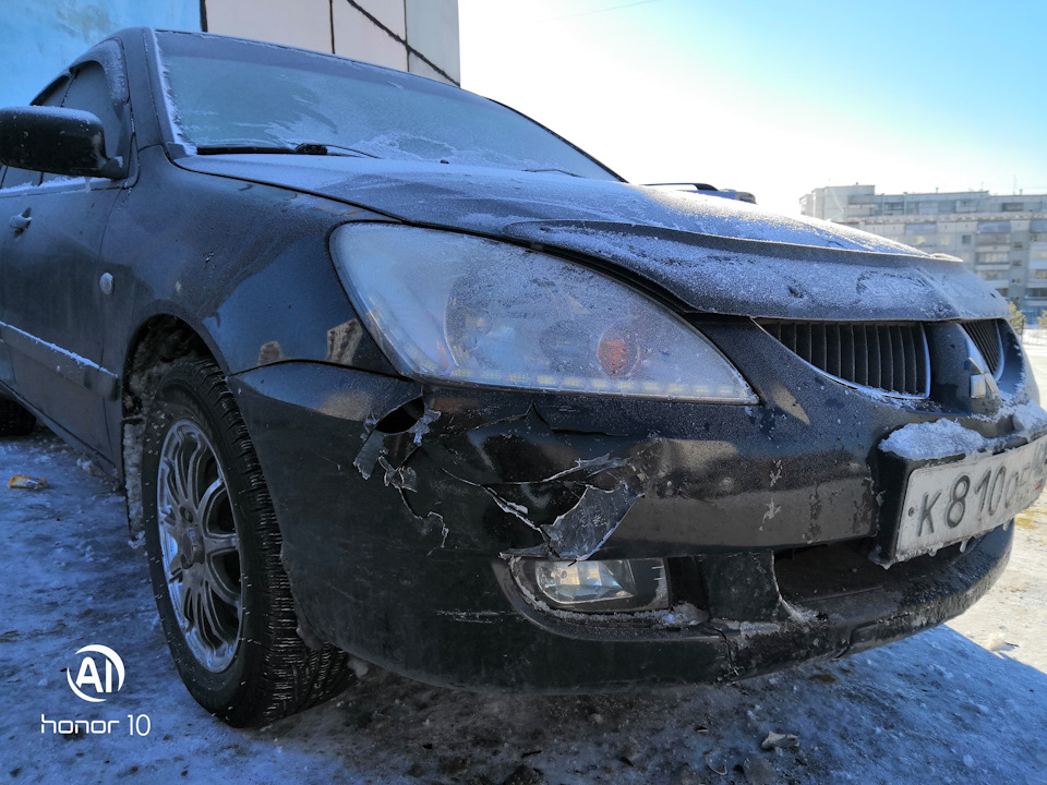 Новый бампер — Mitsubishi Lancer IX, 1,6 л, 2005 года | стайлинг | DRIVE2