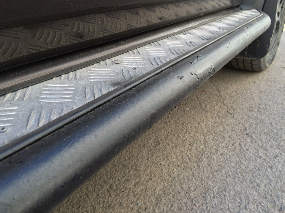 Защита порогов \"Эстонец\" — покраска ржавчины. — Renault Duster (1G), 1 ...