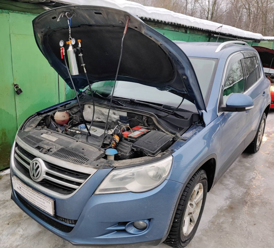 Volkswagen Tiguan промывка топливных форсунок без снятия — Промывка ...