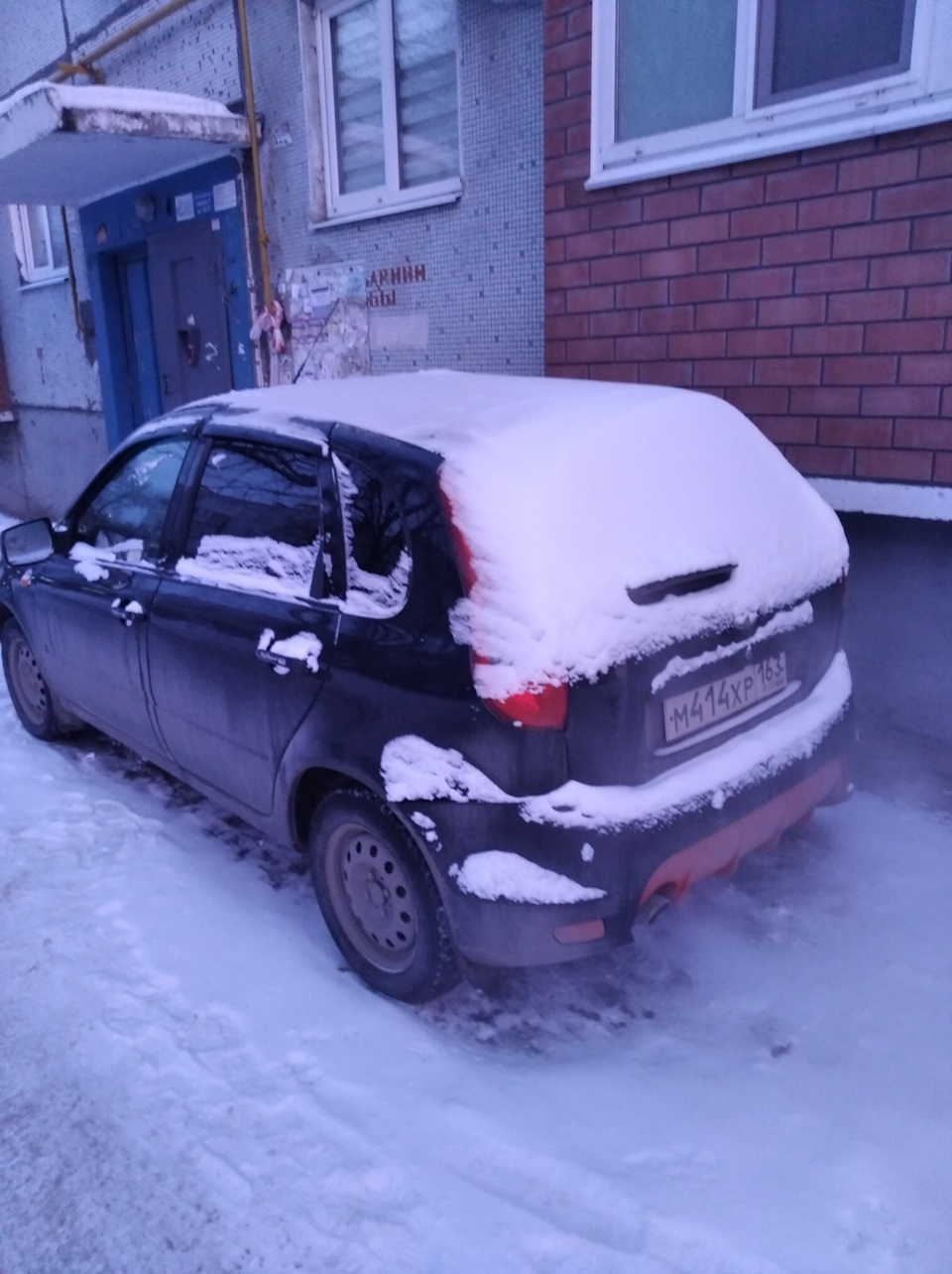 Мороз, зима🥶❄️, да так проста 😃 — Lada Калина хэтчбек, 1,4 л, 2012 года |  наблюдение | DRIVE2