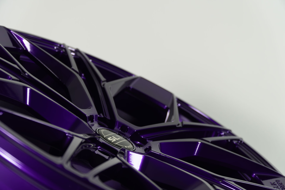 Кованый диск Slik D16 в цвете "Candy фиолетовый" — Slik Forged Wheels ...