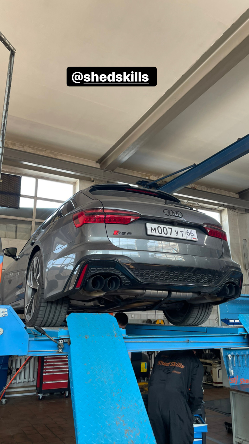 1. Установка выхлопной системы Deikin Exhaust на Audi RS6 — Audi RS6 ...