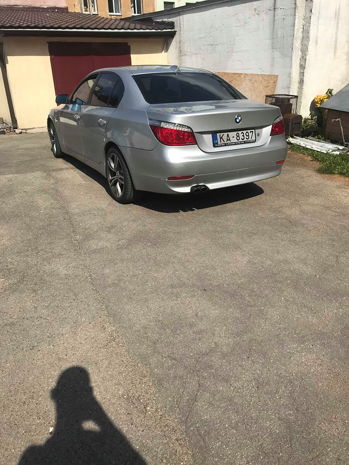BMW E60 silver, в новом образе — BMW 5 series (E60), 3 л, 2004 года ...