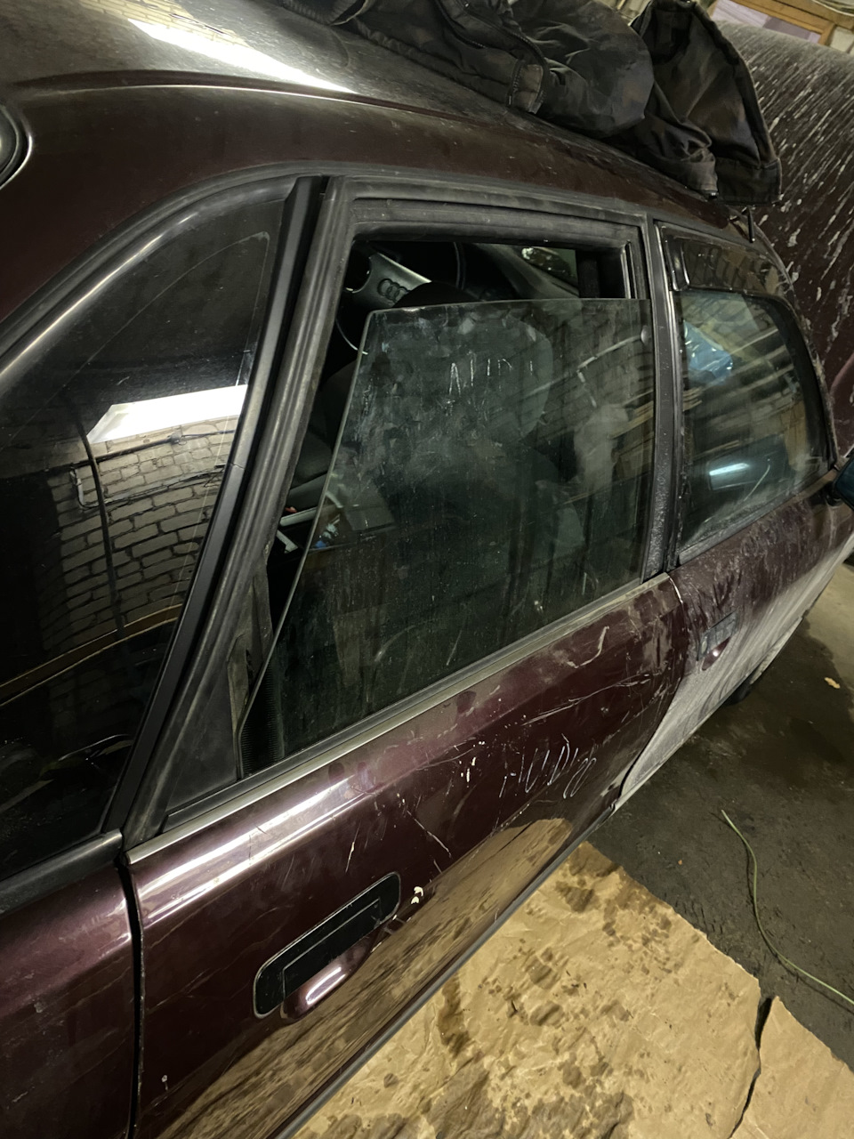 Замена задней двери на ауди 80 — Audi 80 (B3), 2 л, 1990 года ...