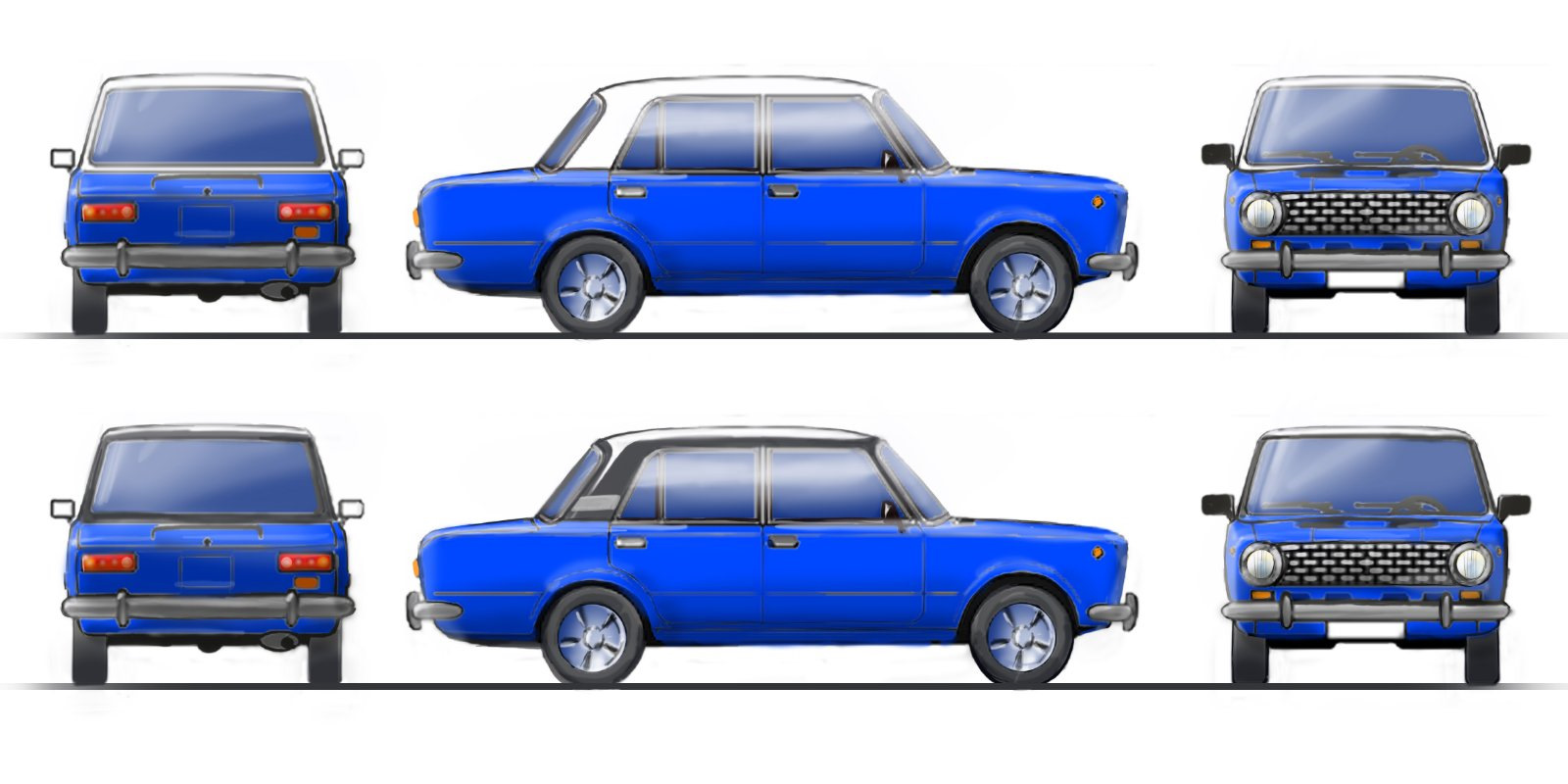 Ваз сравнения. Fiat ВАЗ 2107. Лада 21011 из бумаги. Красивый салон ВАЗ 21011 своими руками