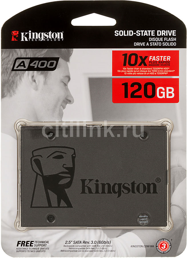 SSD накопитель KINGSTON A400 SA400S37/120G 120Гб — Lada 21102