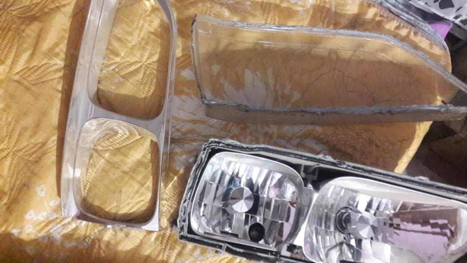 Как располовинить фары дома — Toyota Cresta (100), 2,5 л., 1998 года ...