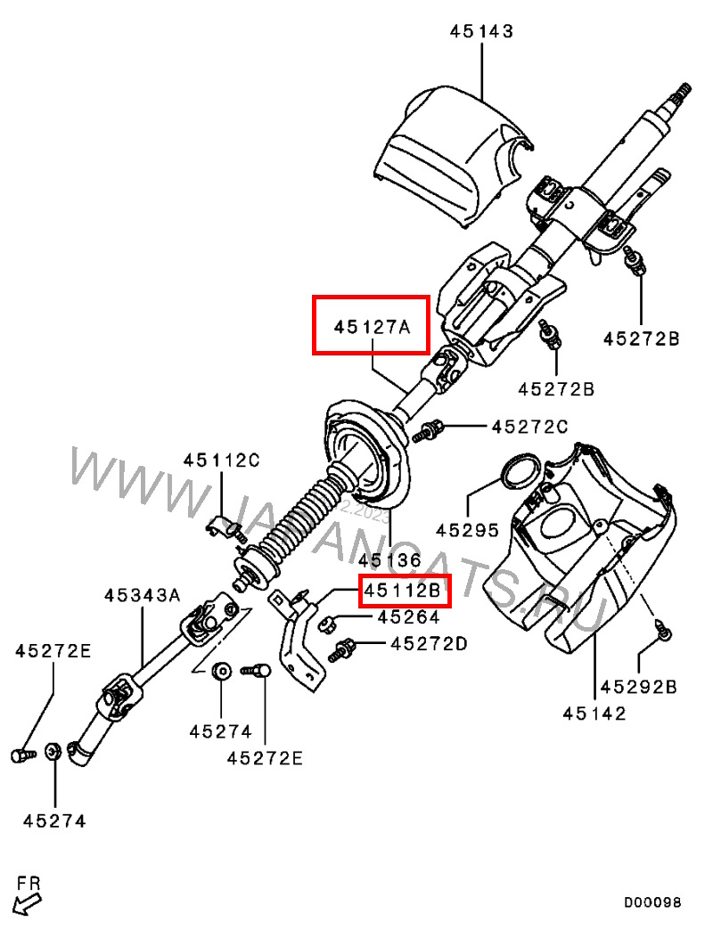 Фото в бортжурнале Mitsubishi Pajero Sport (2G). Запчасти на фото: D00098