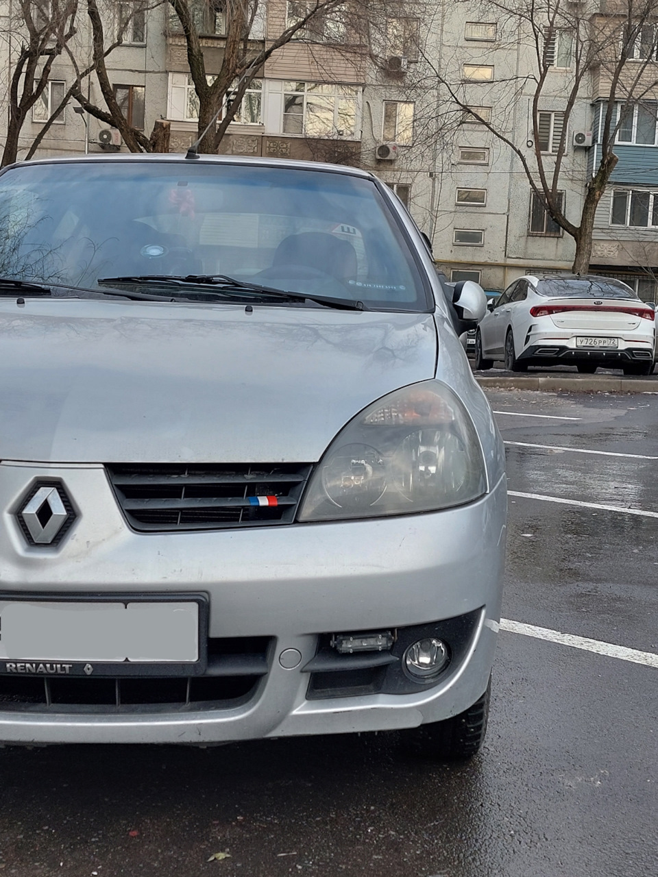 Французский флаг в решетку или un amulette — Renault Symbol, 1,4 л, 2006  года | аксессуары | DRIVE2