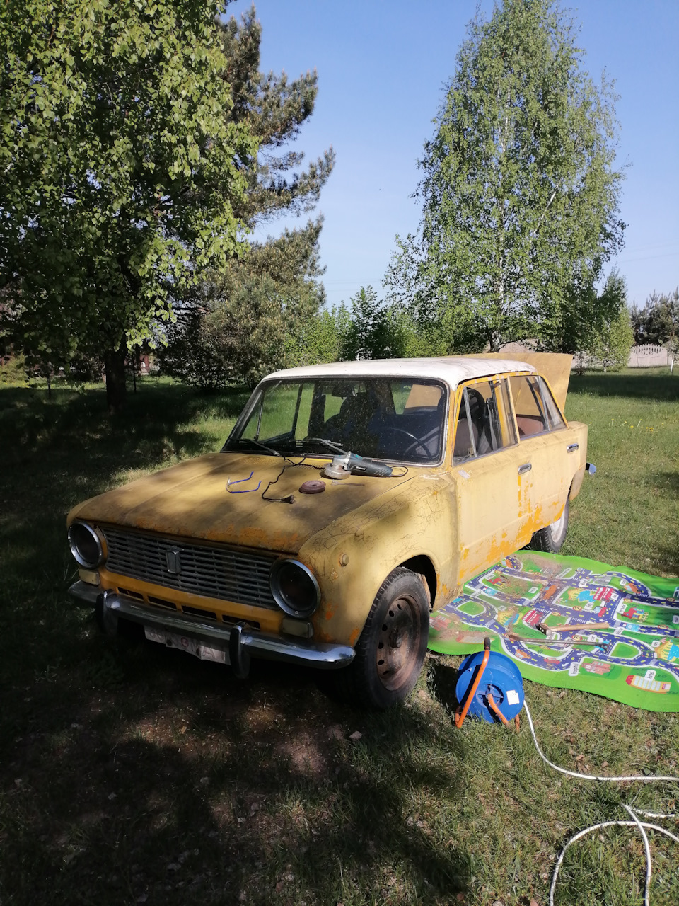 Реанимационные действия с левым порогом. Начало. — Lada 2101, 1,5 л, 1977  года | кузовной ремонт | DRIVE2