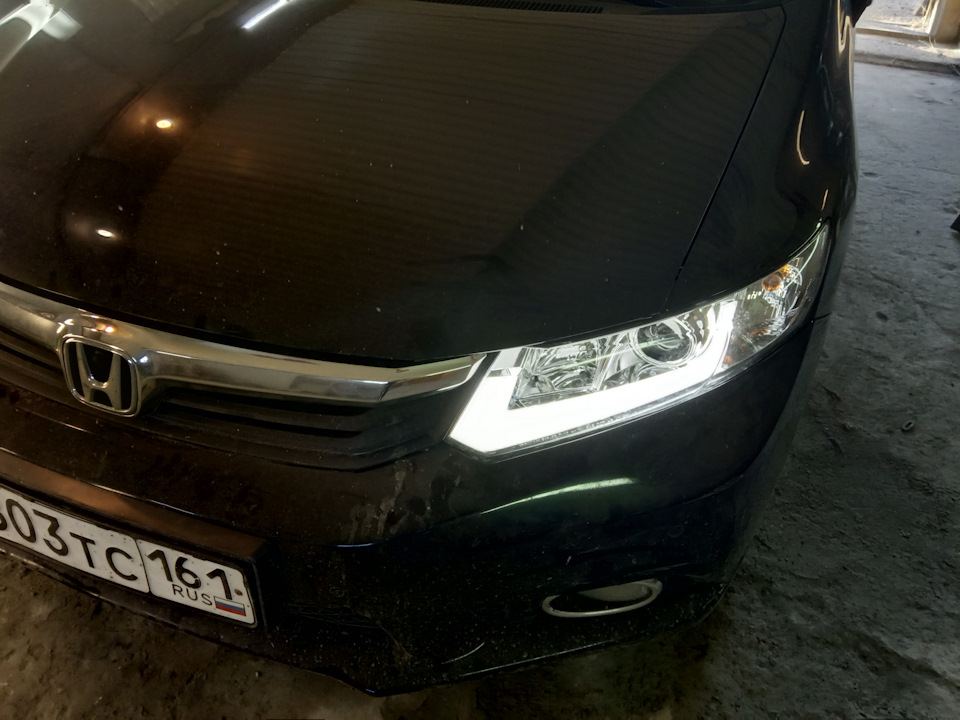 альтернативная оптика Civic IX — Honda Civic 4D (9G), 1,8 л., 2012 года ...