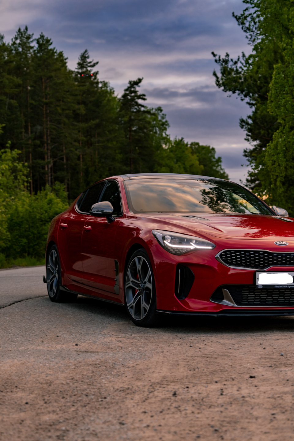 Красивые фото на закате — KIA Stinger, 3,3 л, 2020 года | фотография |  DRIVE2