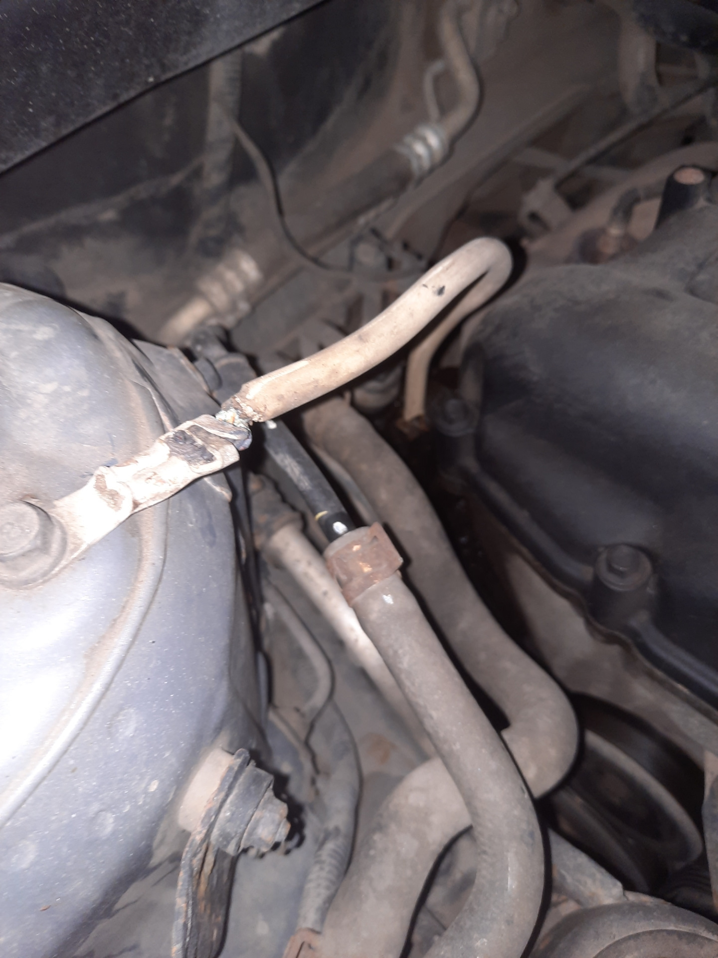 Замена провода массы с двигателя на кузов — KIA Rio (3G), 1,6 л, 2012 ...