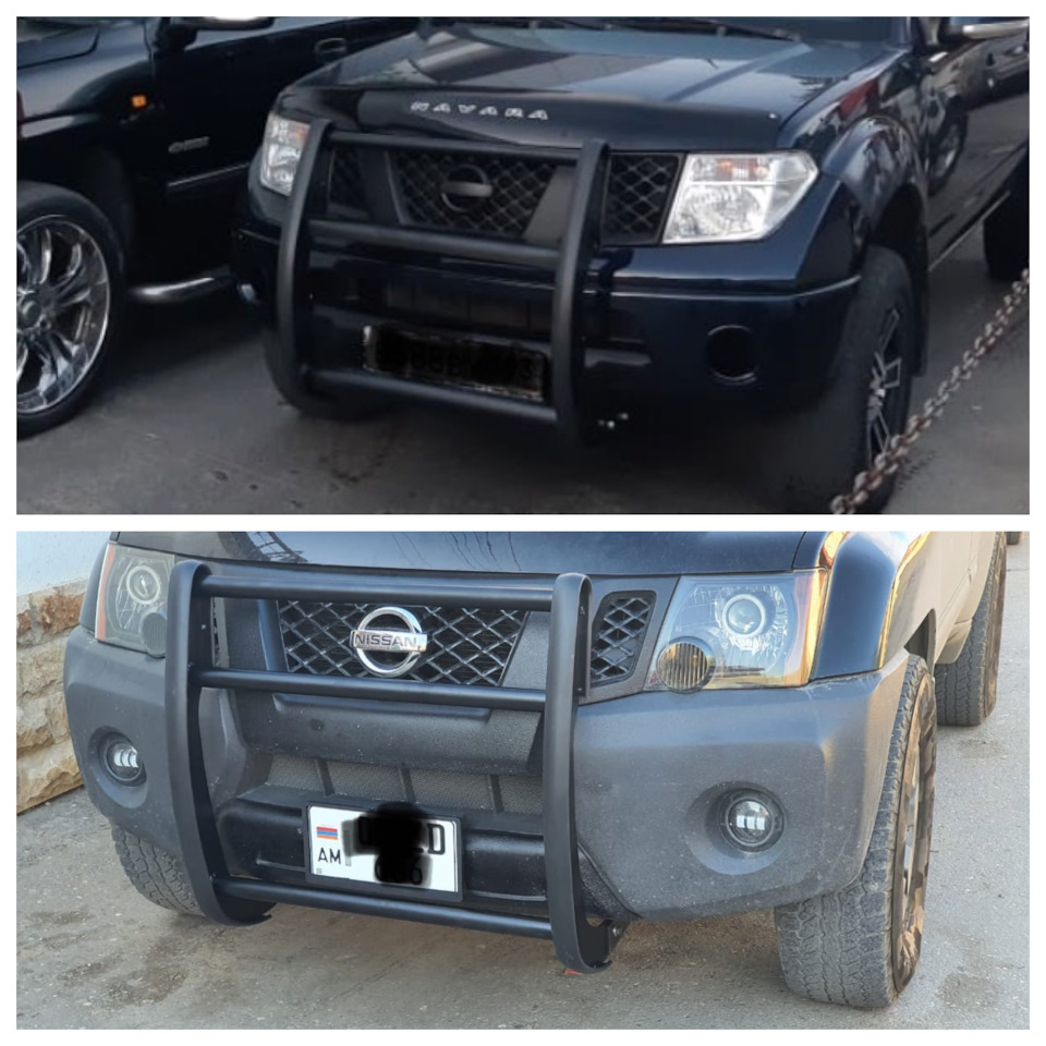 Кенгурятник, push bar на Nissan Navara (2G), Nissan Pathfinder (3G), Nissan  Pathfinder (4G), Nissan Xterra (N50). | 20 000 ₽ в городе Запрудня | DRIVE2